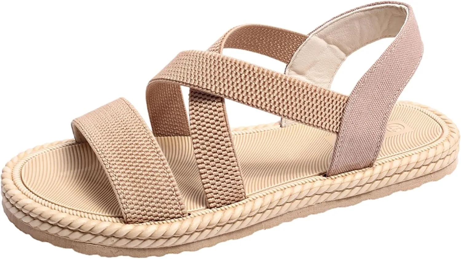 Women's Sandals Arch Support Sandals Summer Beach Sandals Travel Elastic Ankle Strap Sandal Bohemia Shoes