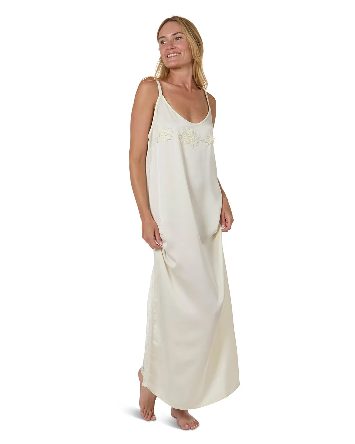 Women's Slip Dress with Lace