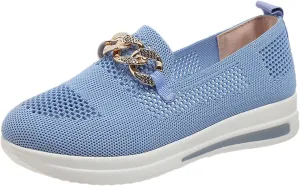 Womens Walking Shoes Trendy Orthopedic Shoes Breathable Mesh Loafers Wide Walking Sneakers Lightweight Non Slip Shoes