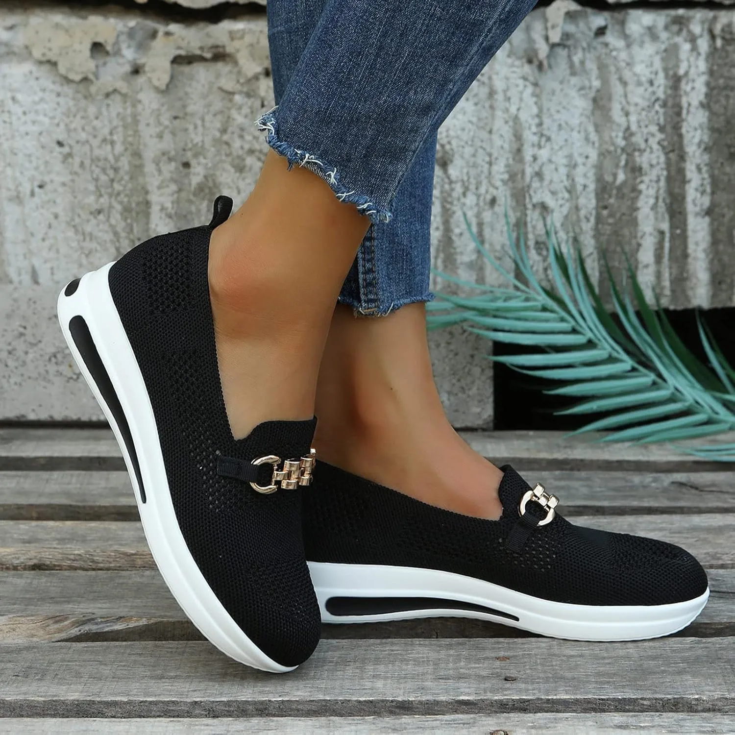 Womens Walking Shoes Trendy Orthopedic Shoes Breathable Mesh Loafers Wide Walking Sneakers Lightweight Non Slip Shoes